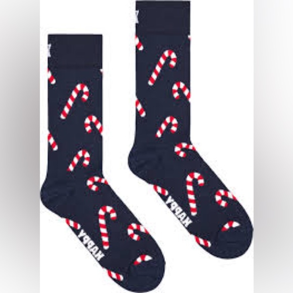NWT Happy Socks Candy Cane Socks
Size 8-12